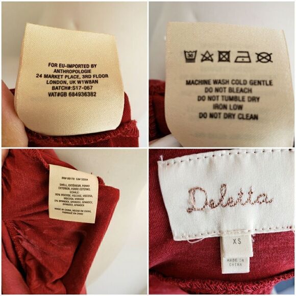 Anthropologie deletta rust colored long sleeve top - Picture 8 of 8